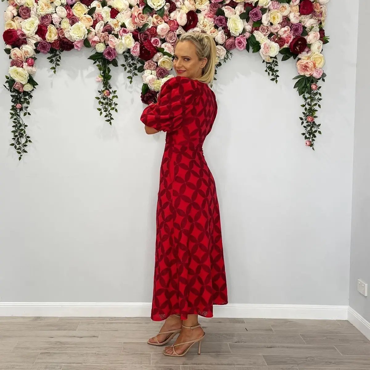 Acler Hamilton Dress Red Size 8 photo 4