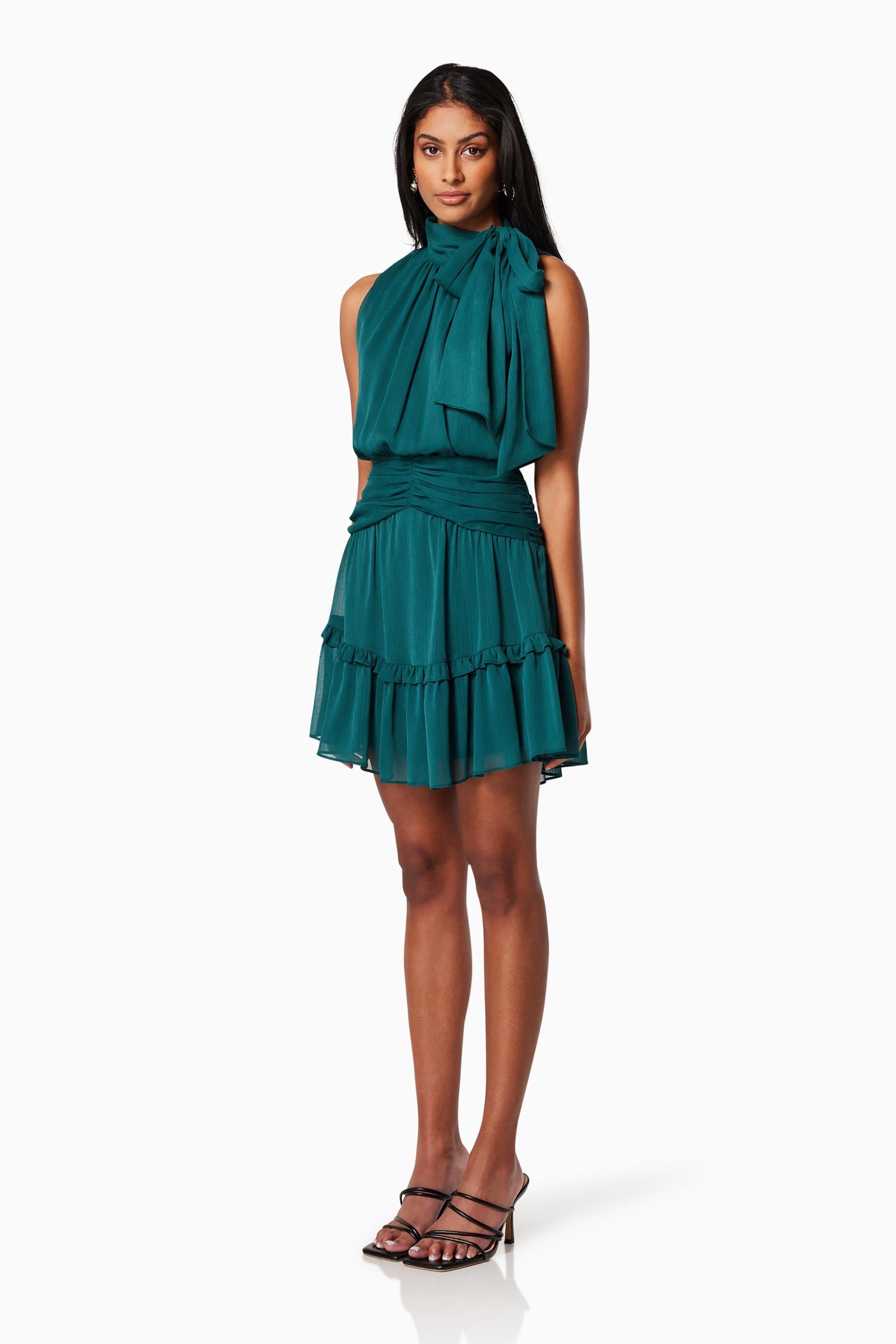 ELLIATT KAVELA DRESS - FOREST GREEN photo 4