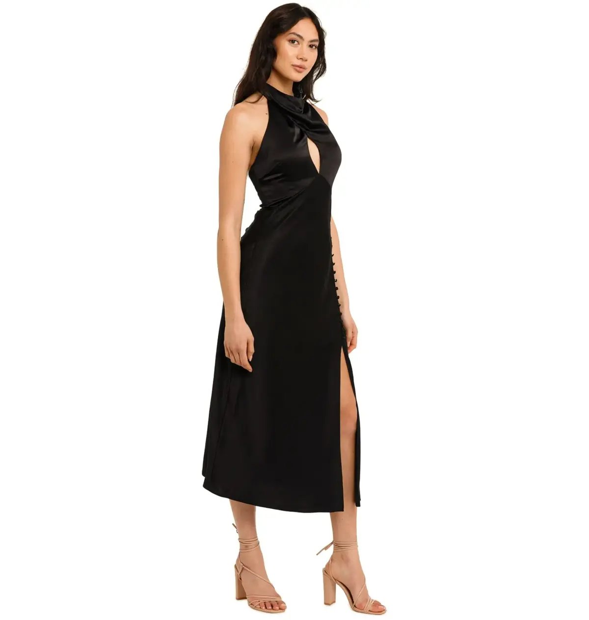 Nicholas Aline Dress Black Size AU 10 photo 2