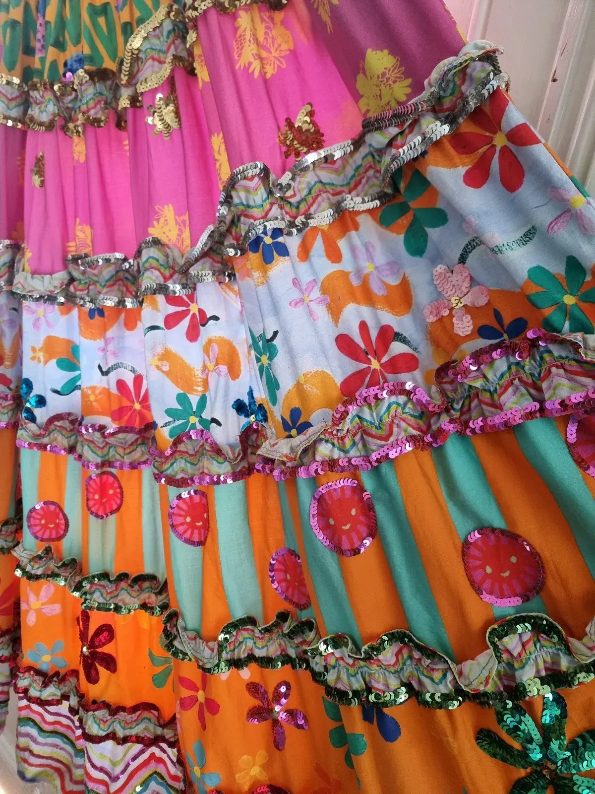 Bonita Limited Edition Sequins MAXI SKIRT Size 10 photo 4