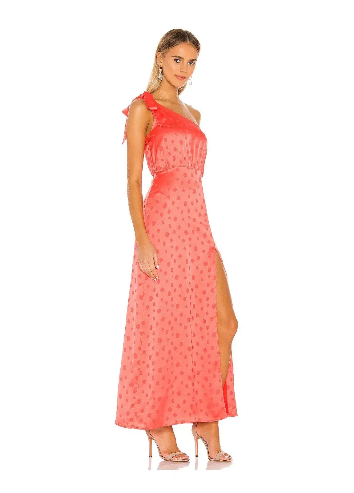 Privacy Please Blake Maxi Dress Hot Coral Size 8 photo 2