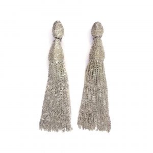 Oscar De La Renta Chain Tassel Earrings photo 4