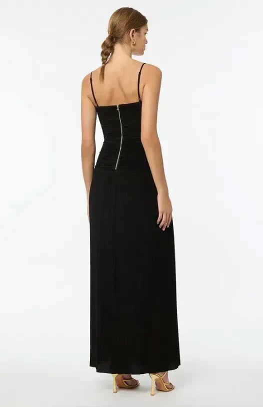 Manning Cartell Double Time Pleat Dress Black Size 8 photo 2
