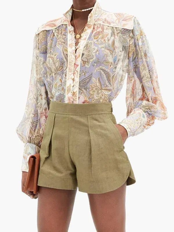 Zimmermann Lucky Bound Blouse Floral Size 8 photo 2