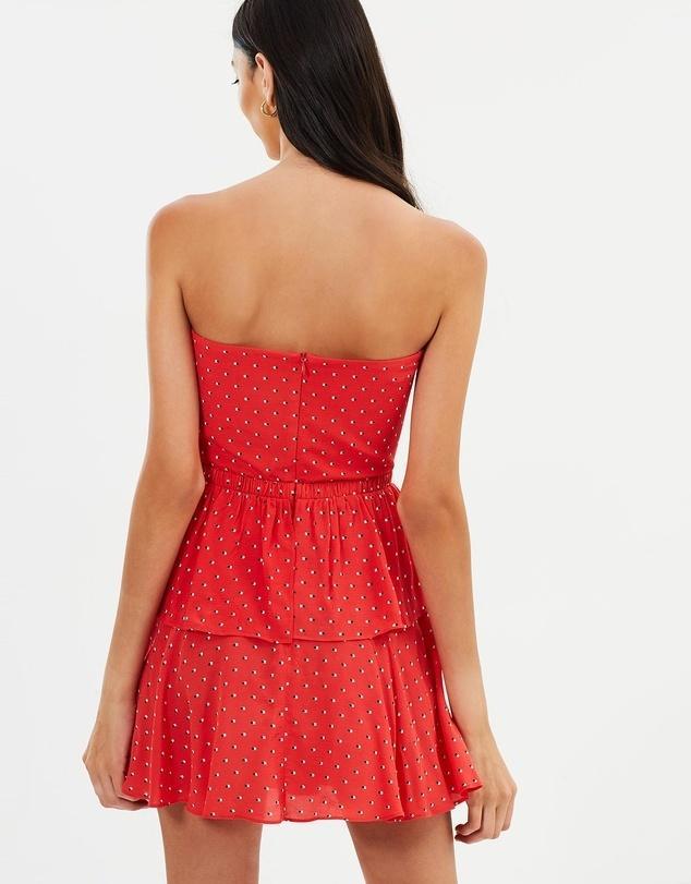 BELLE AMIE DRESS RED photo 4