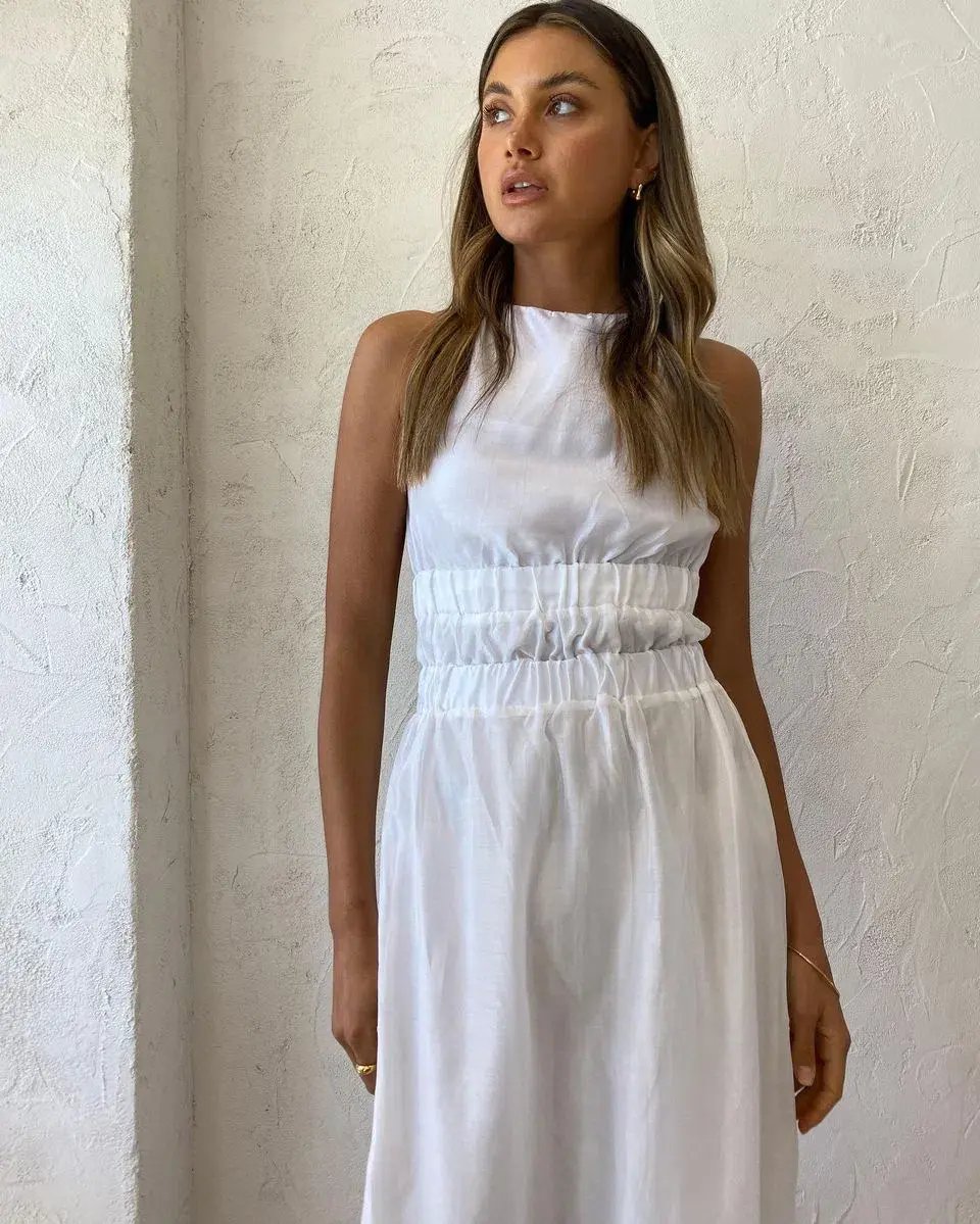 Sir The Label Franc Cross Back Gown Ivory Size 0/AU 6 photo 2