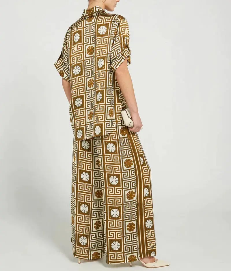 Alemais Dimi Jacquard Shirt & Pant Set Print Size 8 photo 6