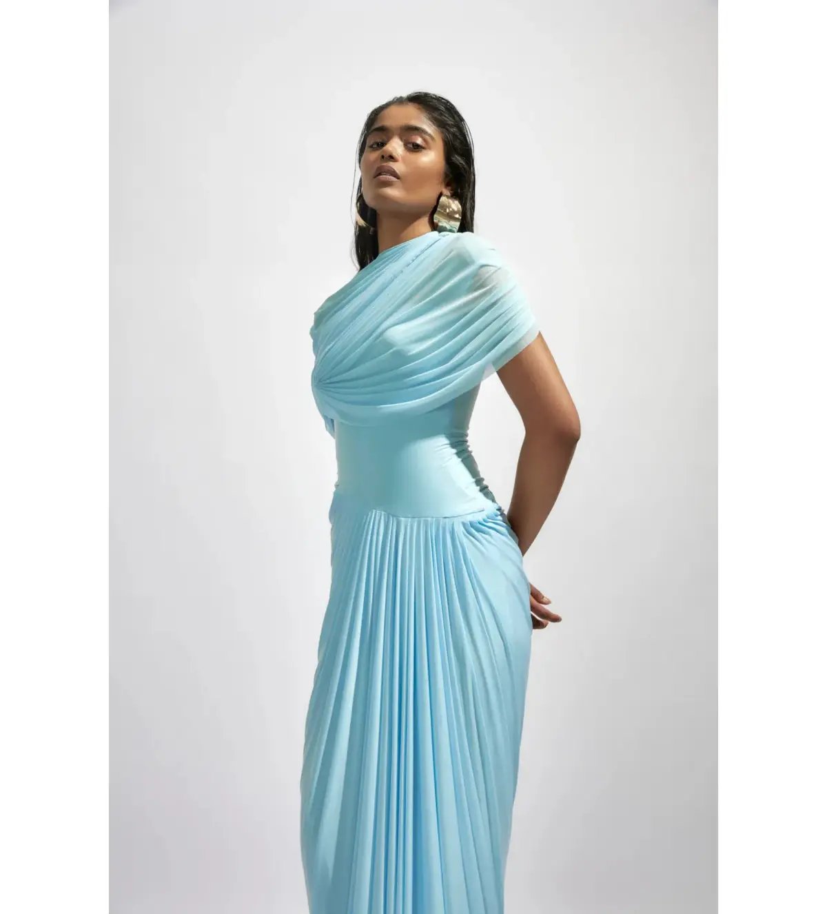 Deme by Gabriella Jasmine Maxi Dress Baby Blue Size S/AU 8 photo 2