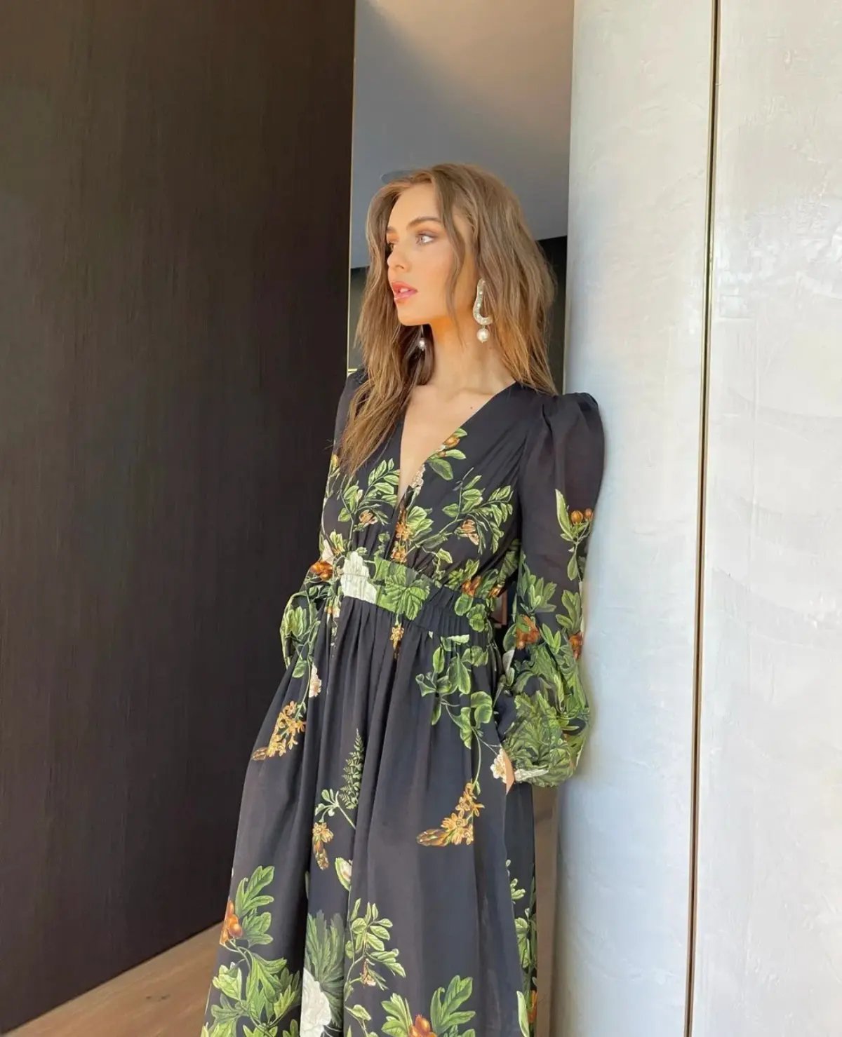 Sheike Garden of Eden Maxi Black Floral Size 16 photo 2