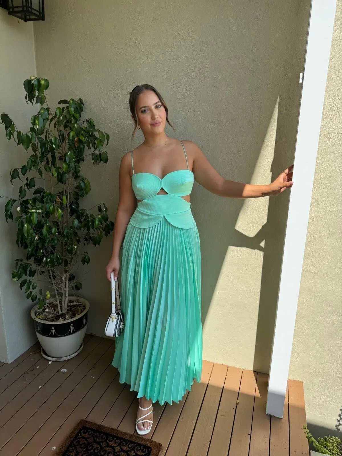 Acler Atholton Midi Dress in Arctic Mint Size AU 10 photo 5