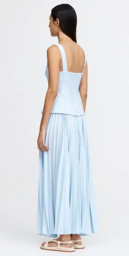 Acler Hollinshill Maxi Dress Baby Blue Size 16 photo 3