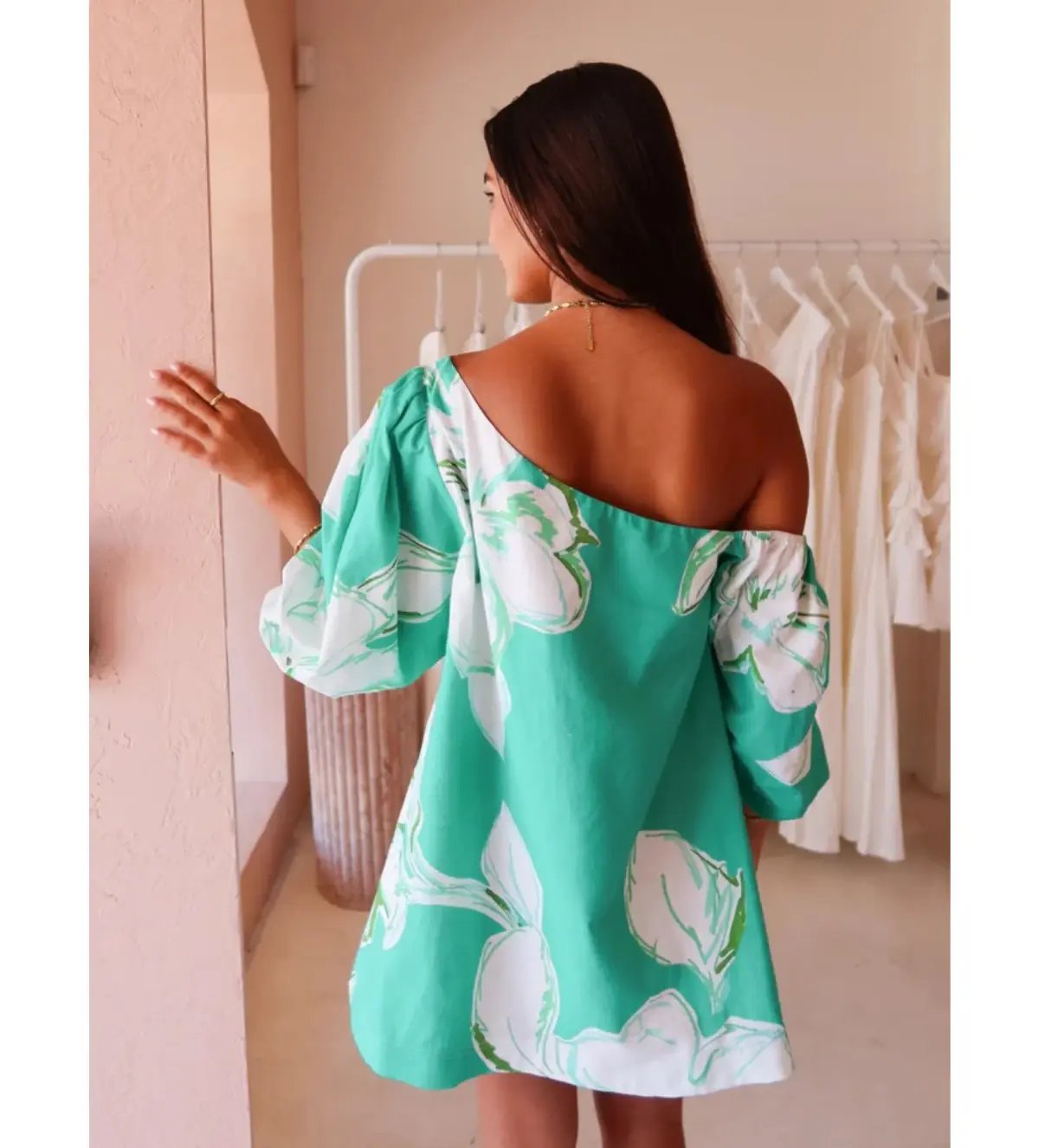 By Nicola Capri Dress Verde Fleur Size 10 photo 2