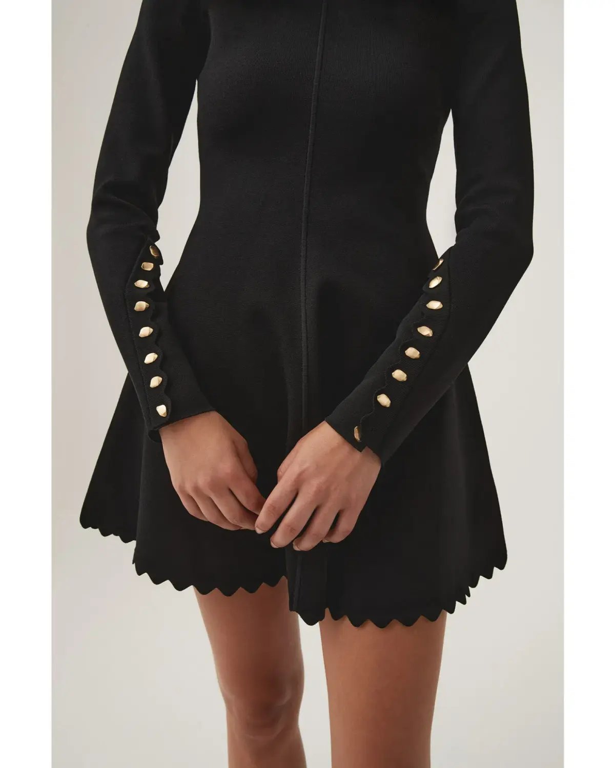Aje Harmony Knit Mini Dress Black Size AU 12 photo 3