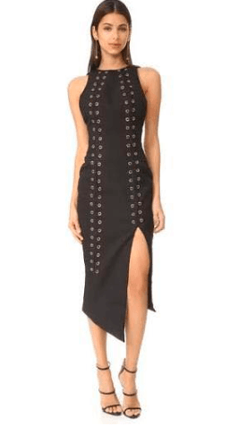 MISHA Ana Dress Black Size 10/M photo 3