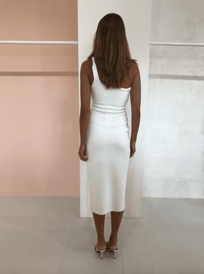 Bec & Bridge Ariel Midi Dress White Size 6 photo 2