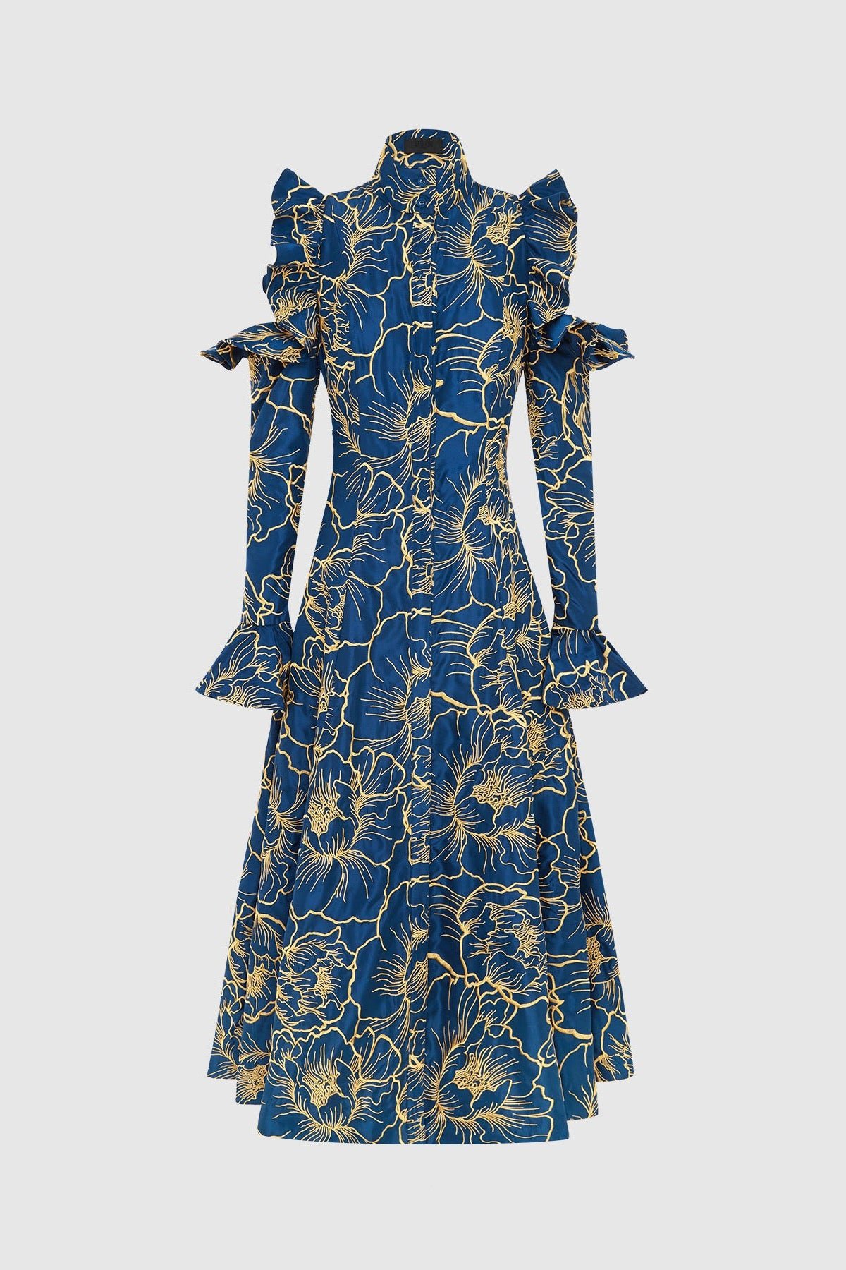 LEO LIN EZRA MIDI DRESS - MARINE BLUE photo 6