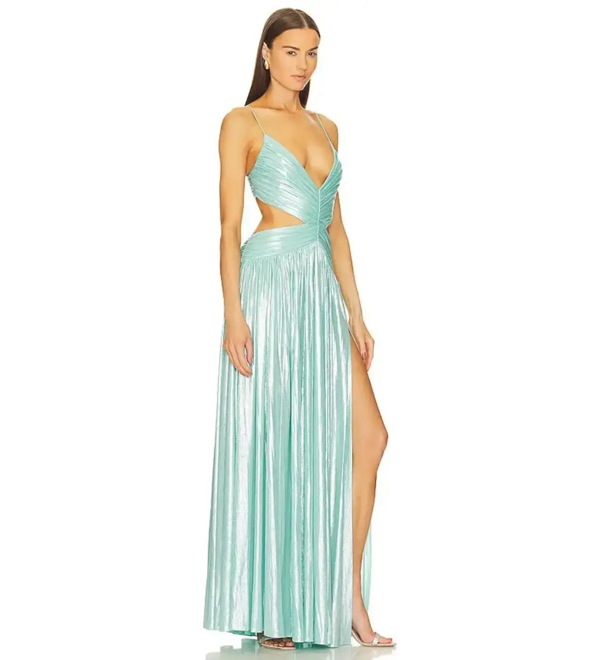 Retrofête Thea Maxi Dress Blue Size 8 photo 2