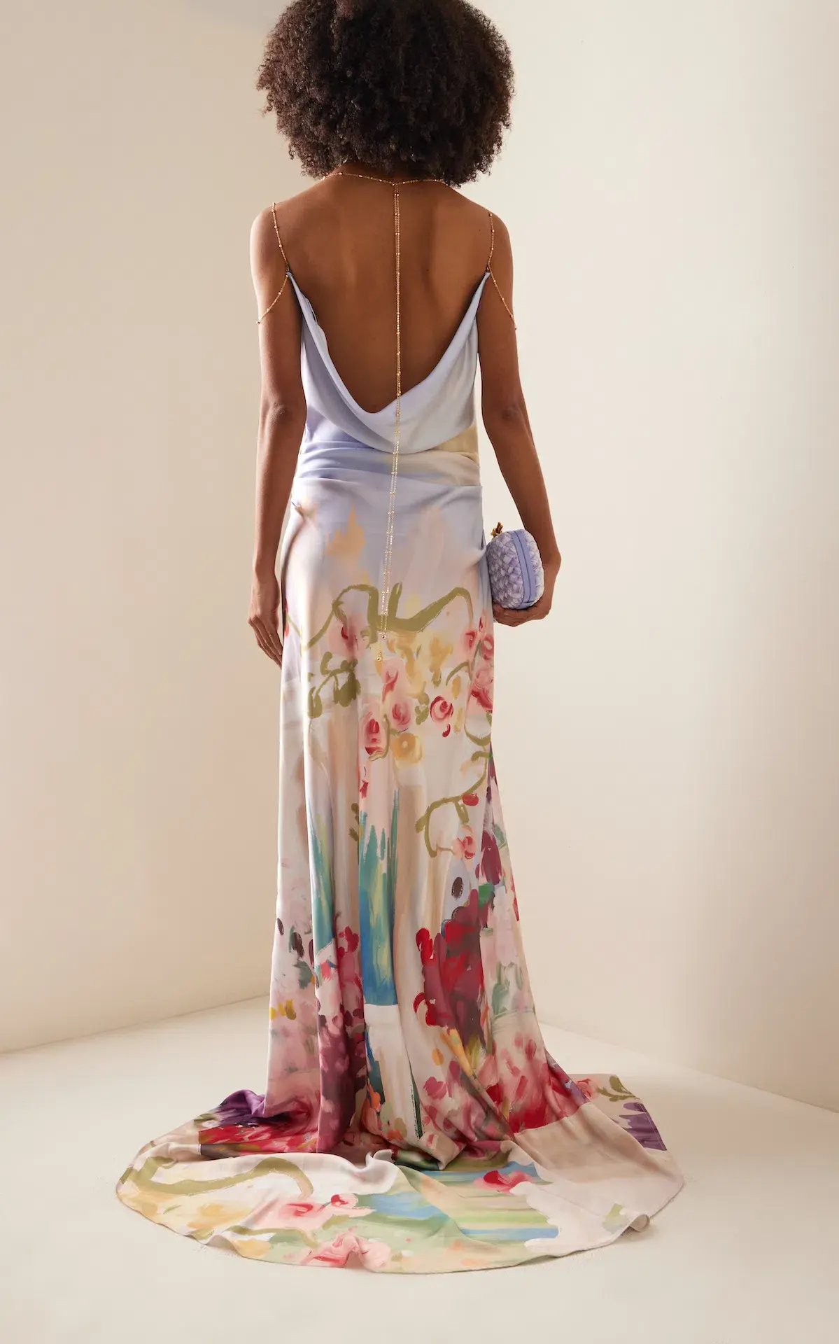 Leo Lin Imogen Gown Jardin Print Multi Size 8 photo 3
