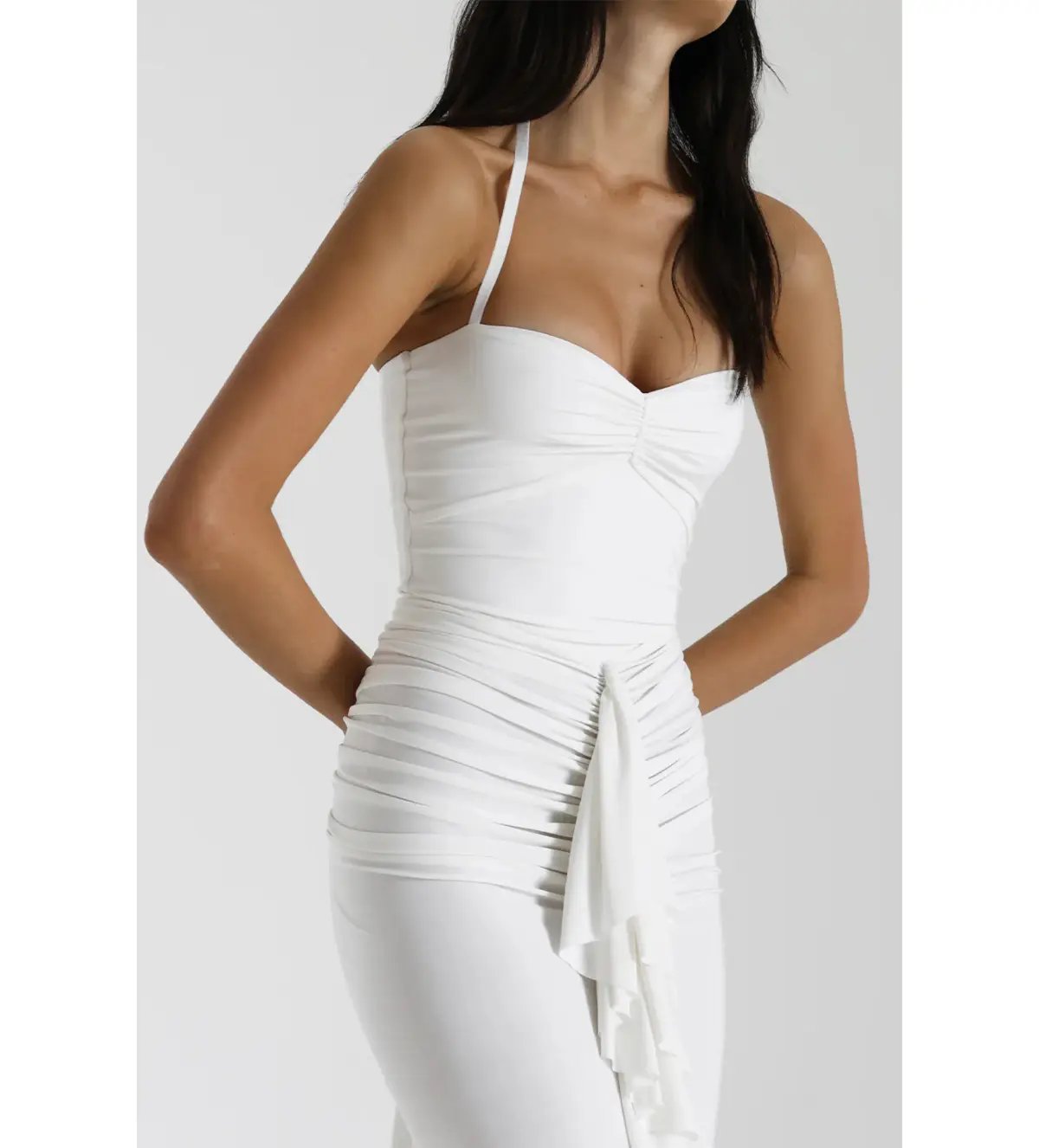Natalie Rolt White Shontae Gown Size AU 8 photo 4