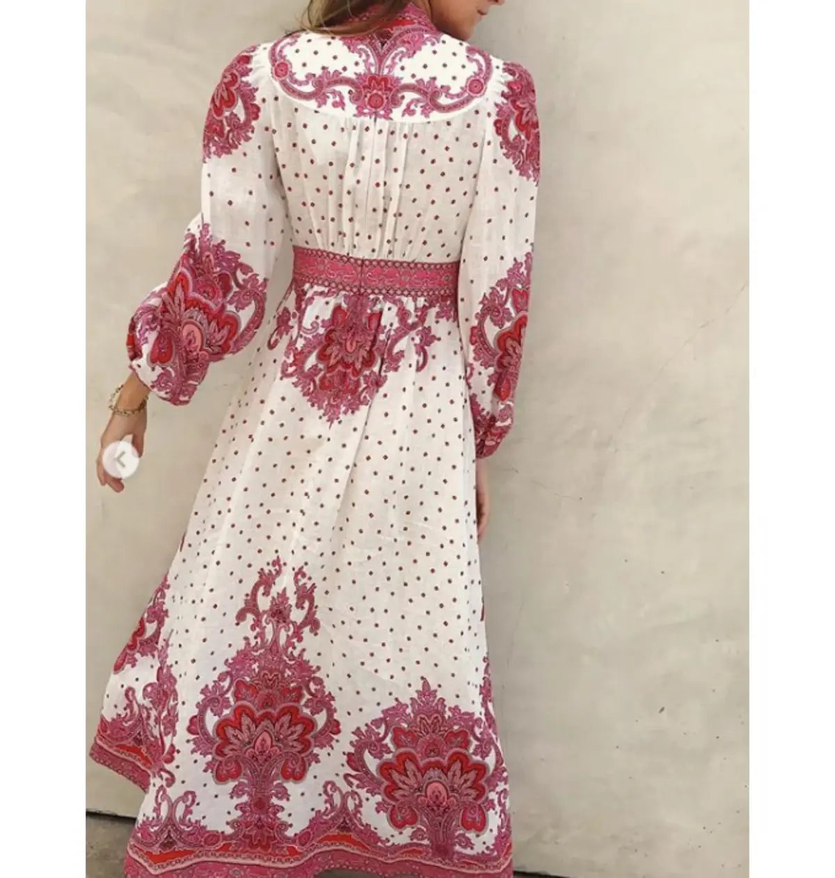 Zimmermann Bells Paisley Midi Dress Pink Size 0 / AU 8 photo 4