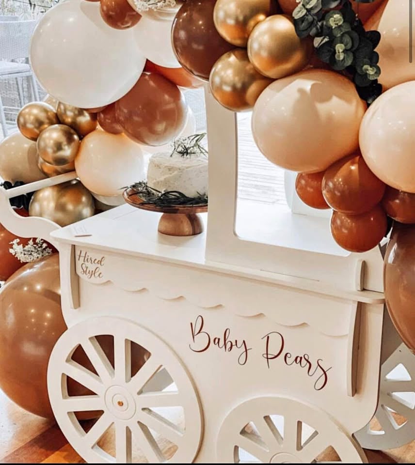 Pram Lolly cart baby shower hire photo 5