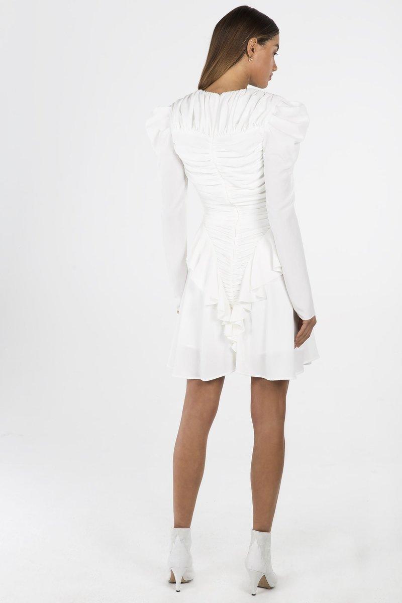 Misha Jia Dress  White Size 10 photo 3
