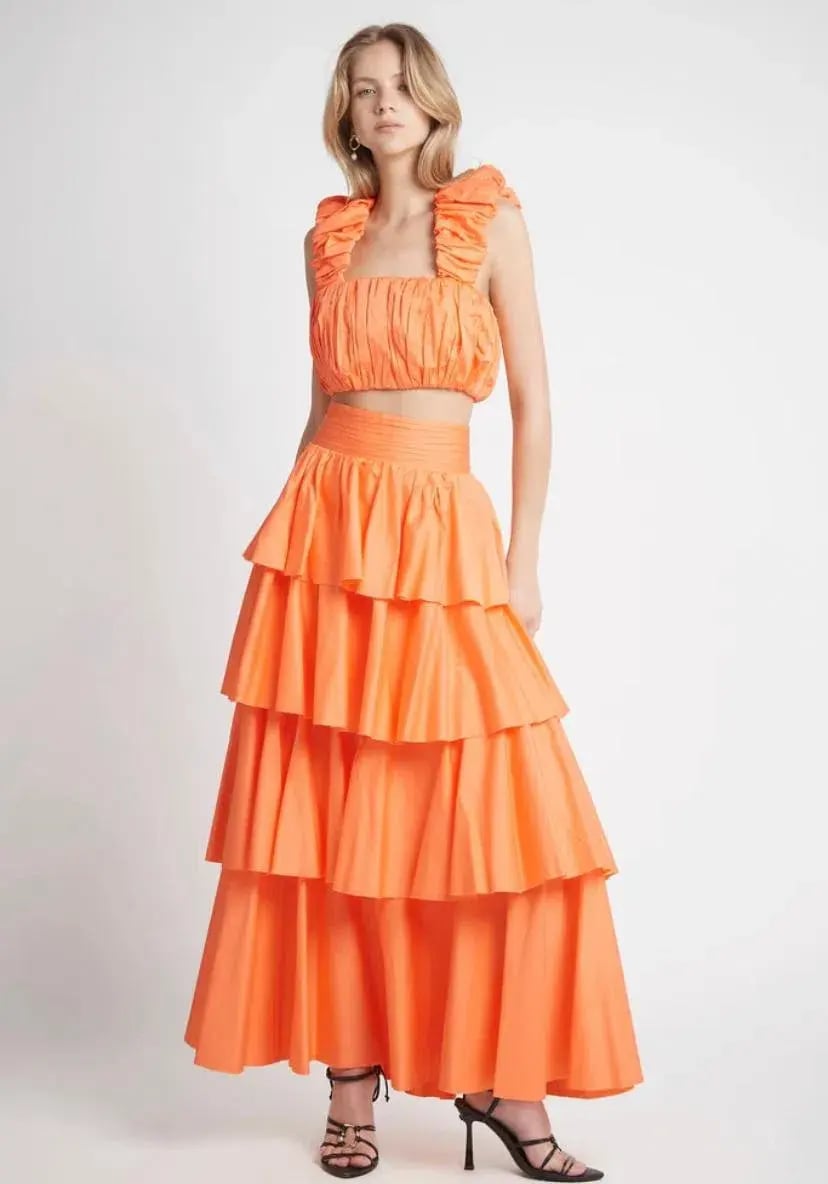 Aje Medina Set Orange Size 6 photo 2