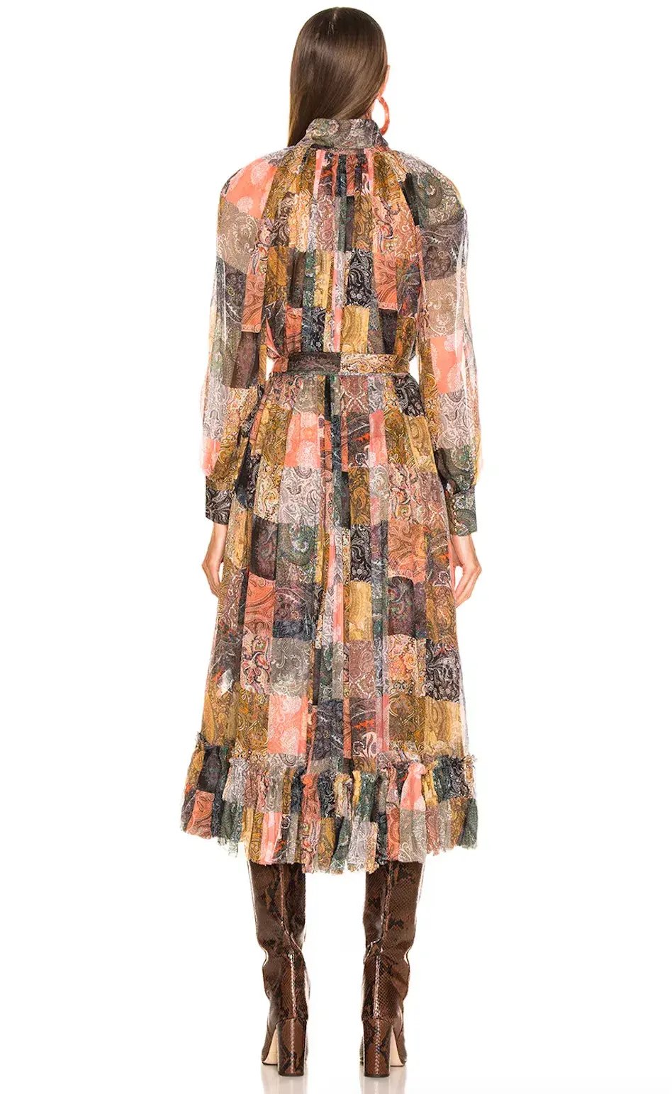 Zimmermann Ninety Six Smock Dress Multi Print Size 2 AU 12 photo 2