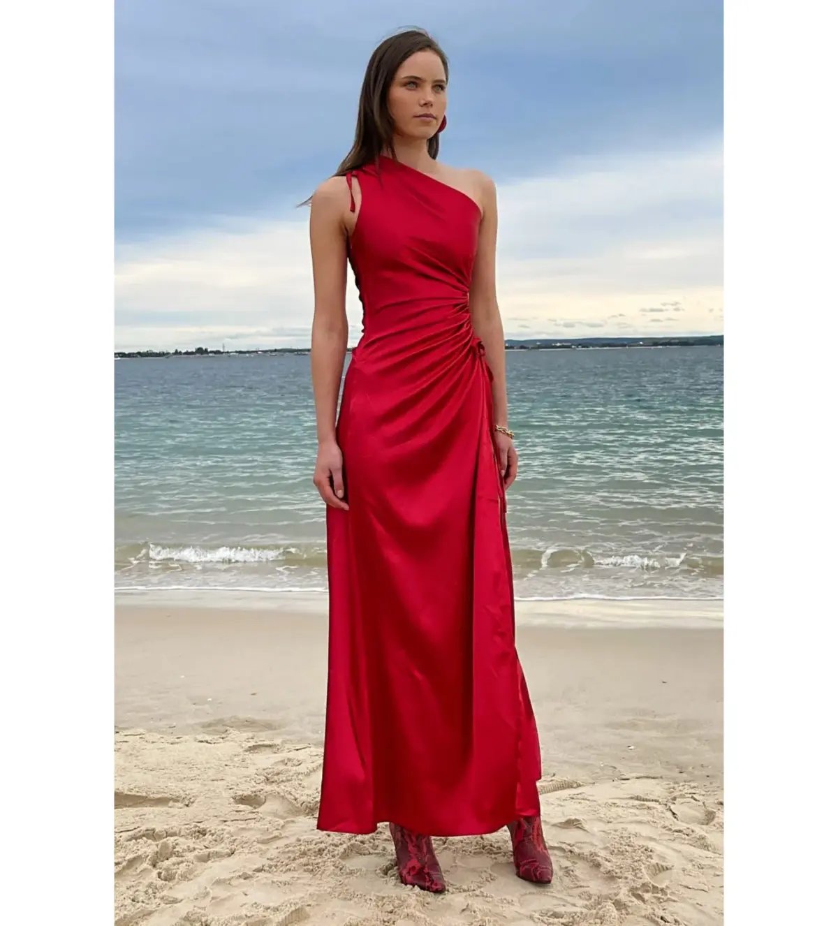 Sonya Moda Nour Maxi Dress Scarlet Red Size AU 8 photo 2