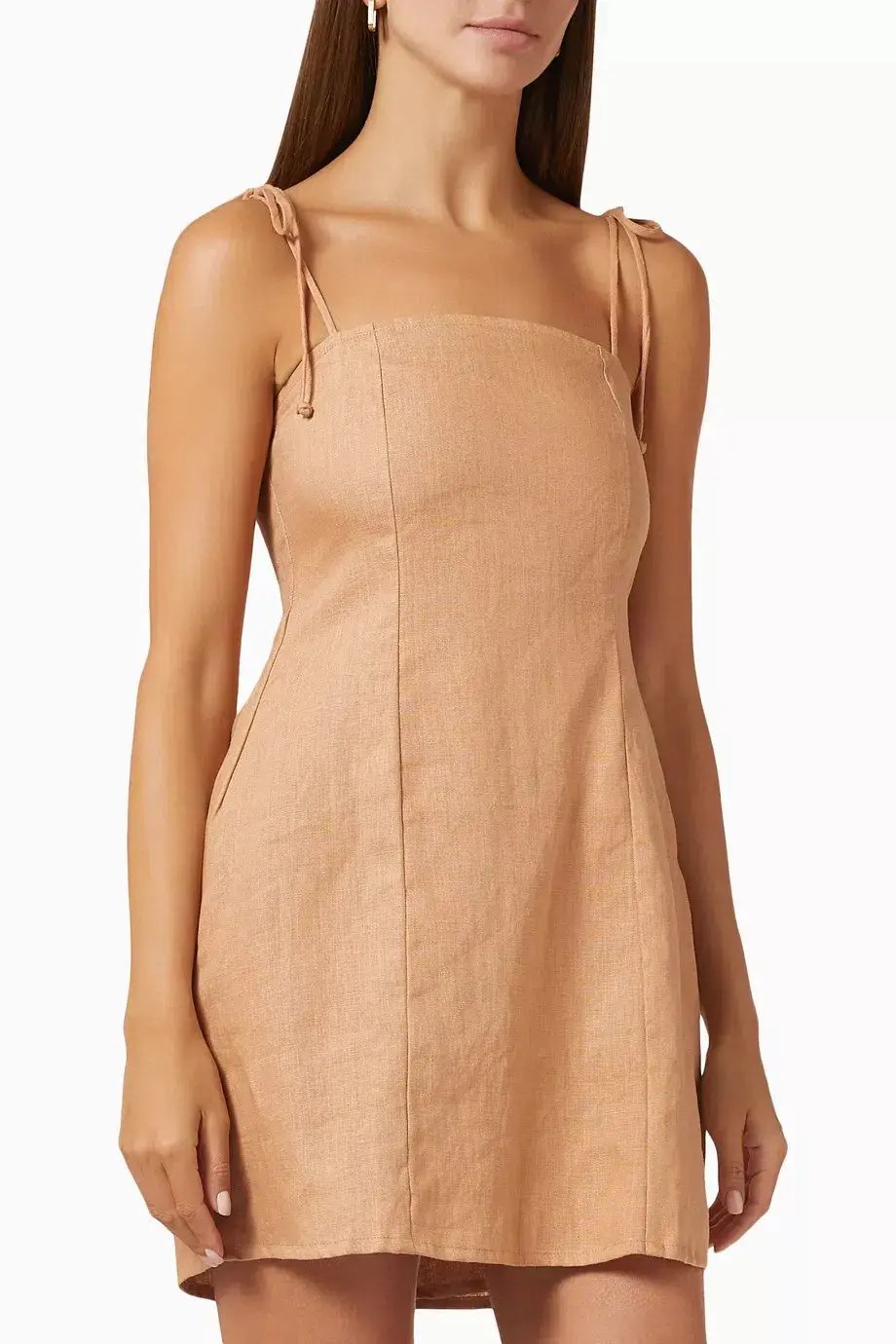 Faithfull The Brand Ysla Mini Dress Hazelnut Size S / AU 8 photo 3