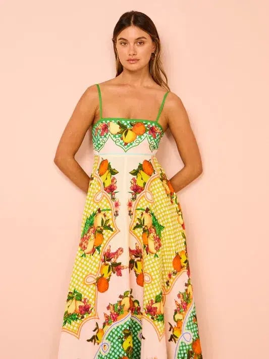 Alemais Lemonis Sundress In Multi Size 14 photo 3