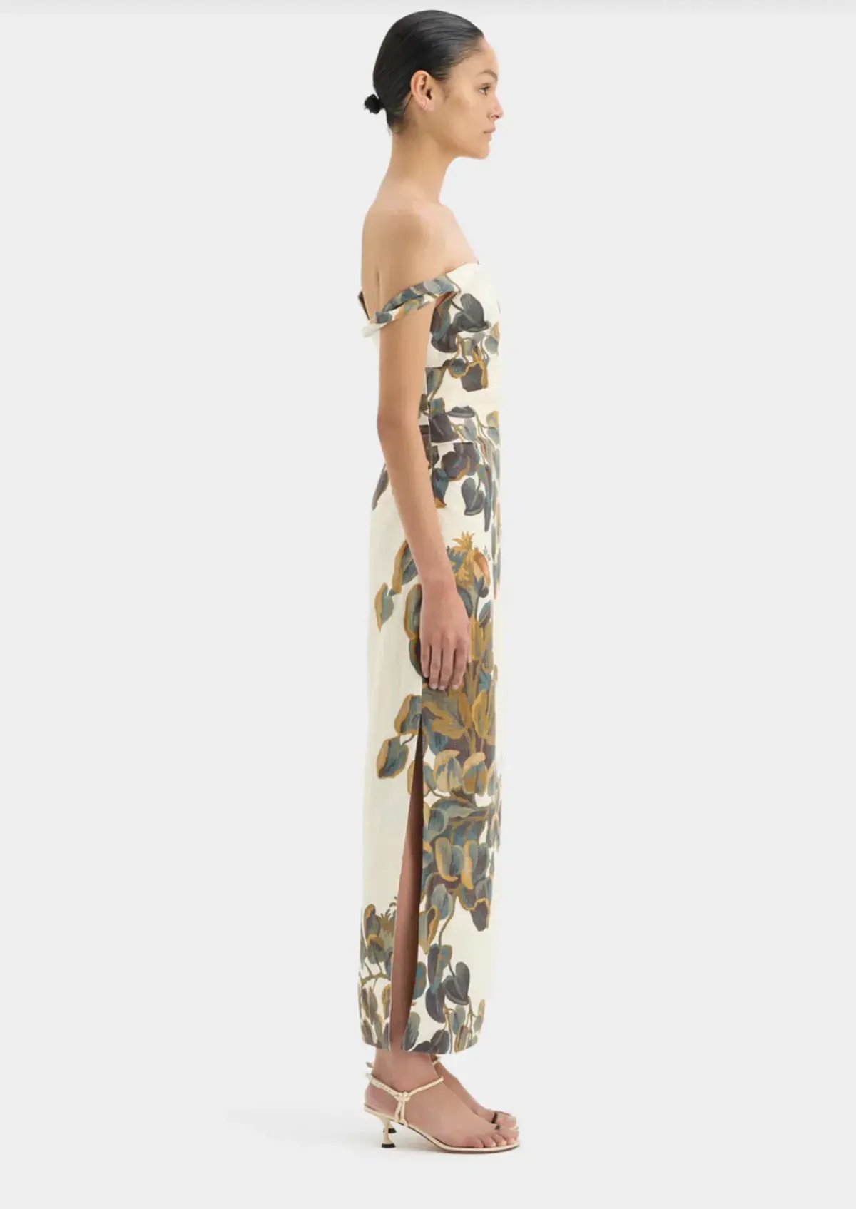 Sir the Label Evalita Twist Midi Dress Pine Valley Print Size 3 / AU 12 photo 4