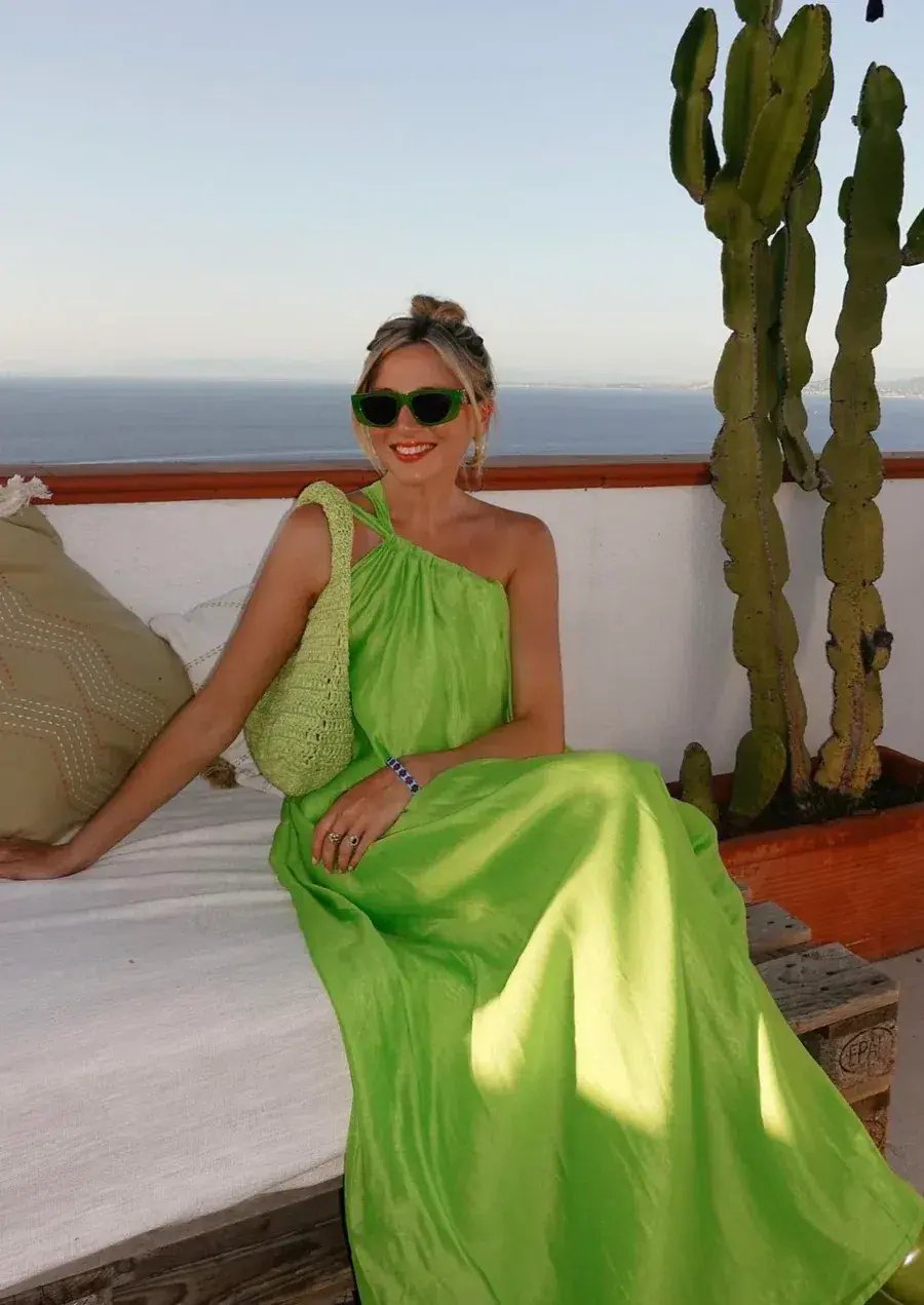 Tojha Lola Maxi Dress in Lime Green Size S / AU 8 photo 6