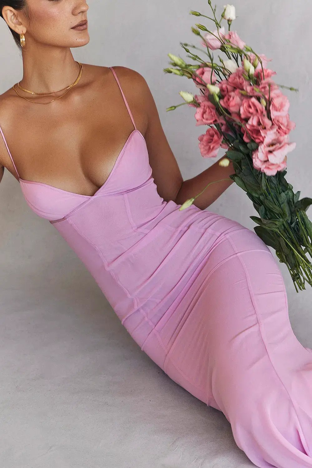 House of CB Loren Dress Pink Size S/AU 8 photo 5
