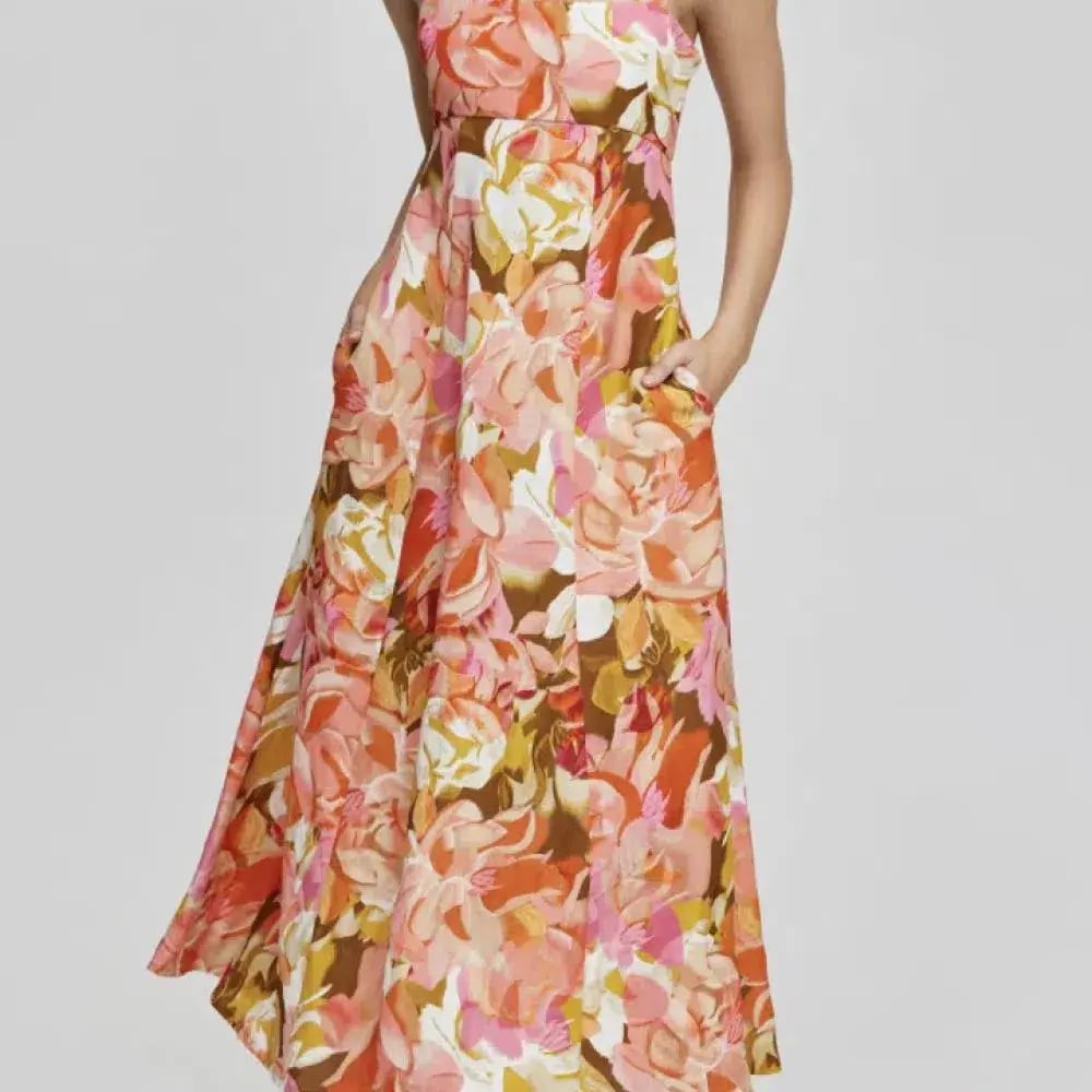 Acler Tate Midi Dress Pink Bouquet Size 12 photo 5