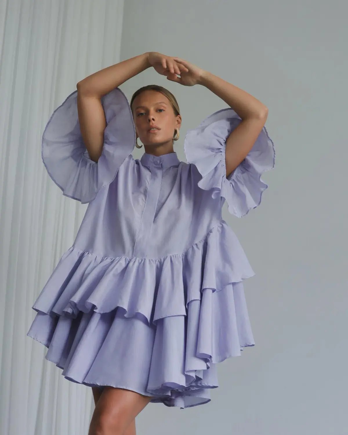 Morton Mac Margrit Dress Purple Size 10 photo 2