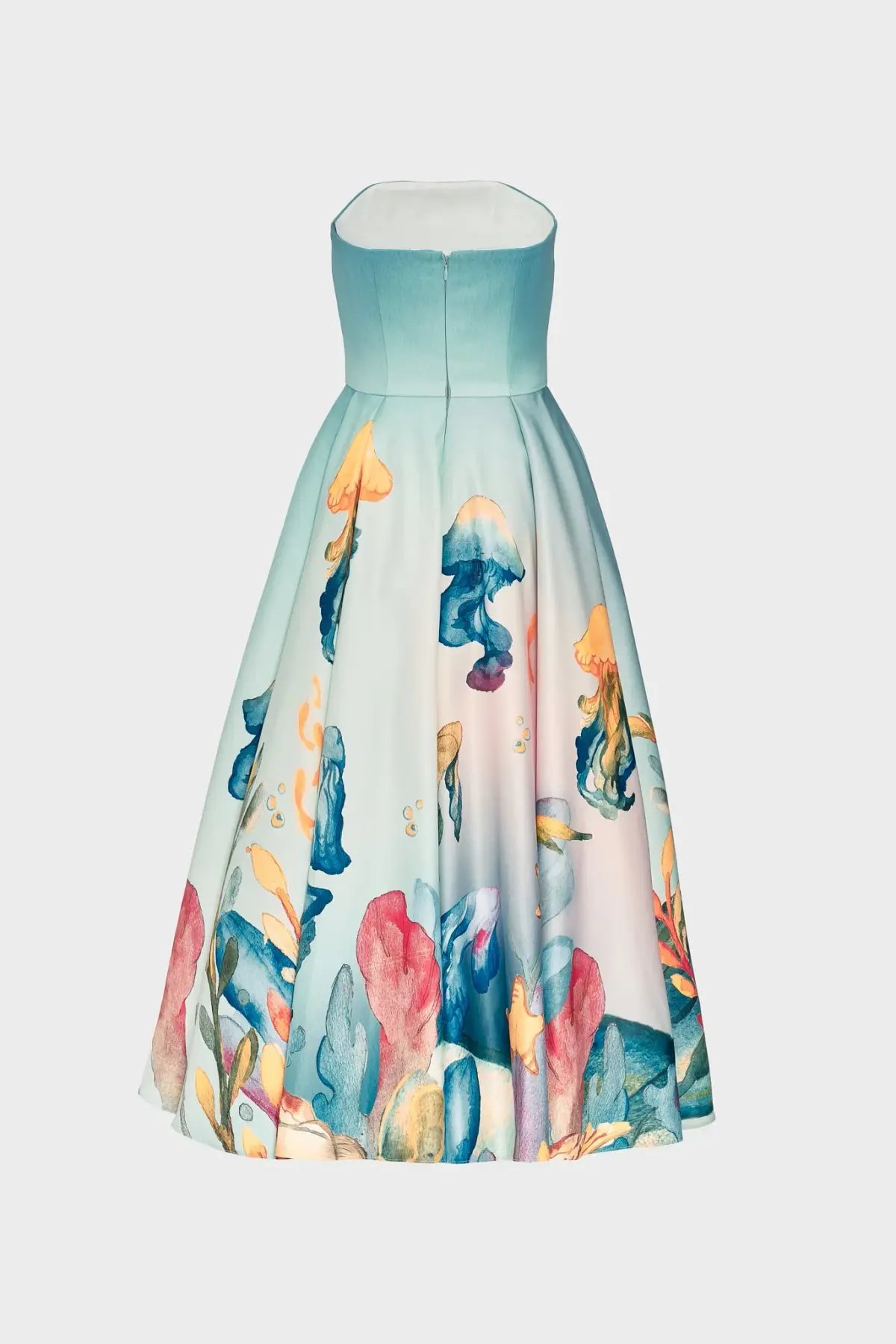 Justin Tong Aquarelle Midi Dress Multi Size 14 photo 9