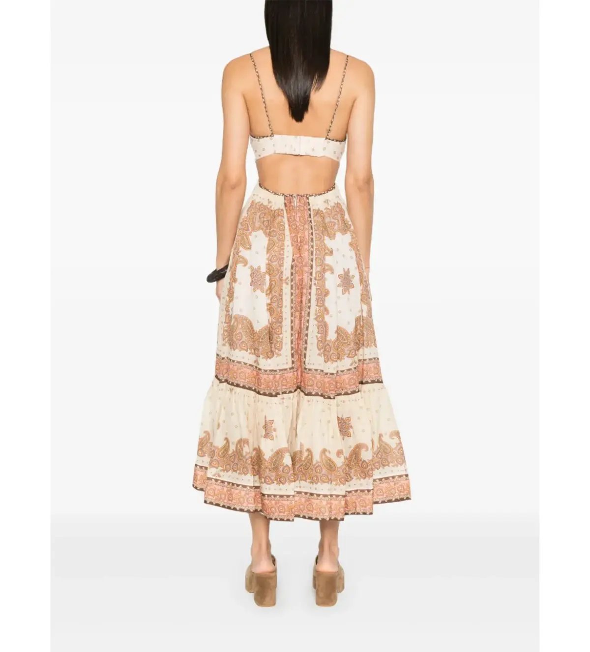 Zimmermann Maxine Plunge Maxi Dress Multi Size 10 photo 4