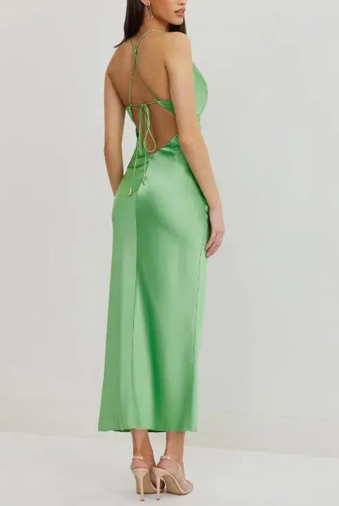Lexi Dove Dress in Kiwi Green Size 10 photo 3