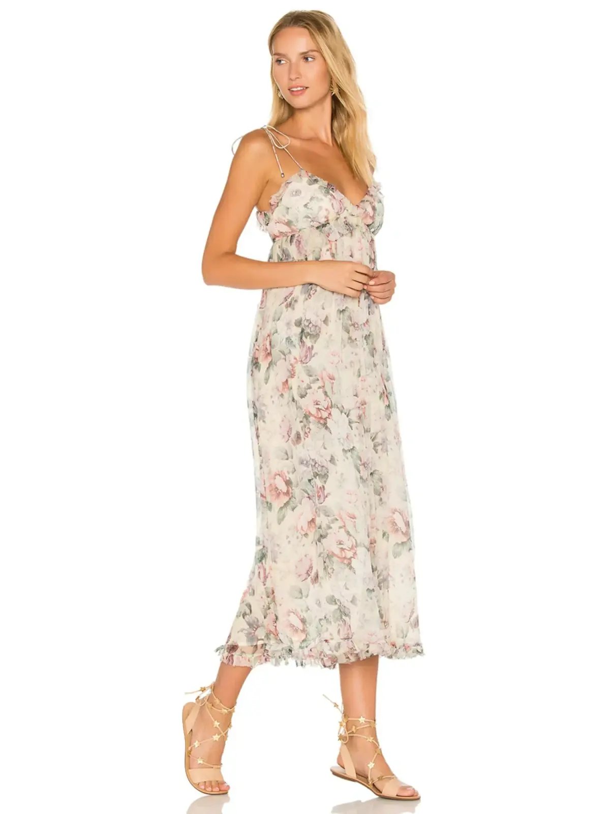 Zimmermann Silk Jasper Ruffle Jumpsuit Floral Size 2 / AU 12 photo 2