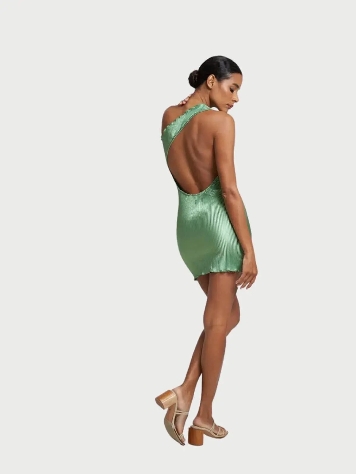 L’IDEE Naomi Mini Dress Sea Green Size 10 photo 3
