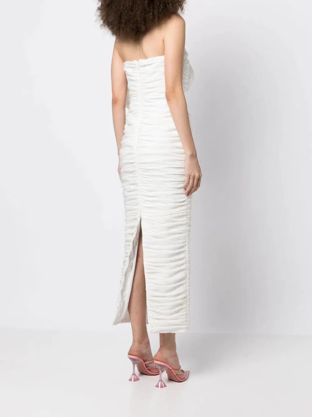 Rachel Gilbert Evana Midi Dress Ivory Coconut Size 0 / AU 6 photo 3