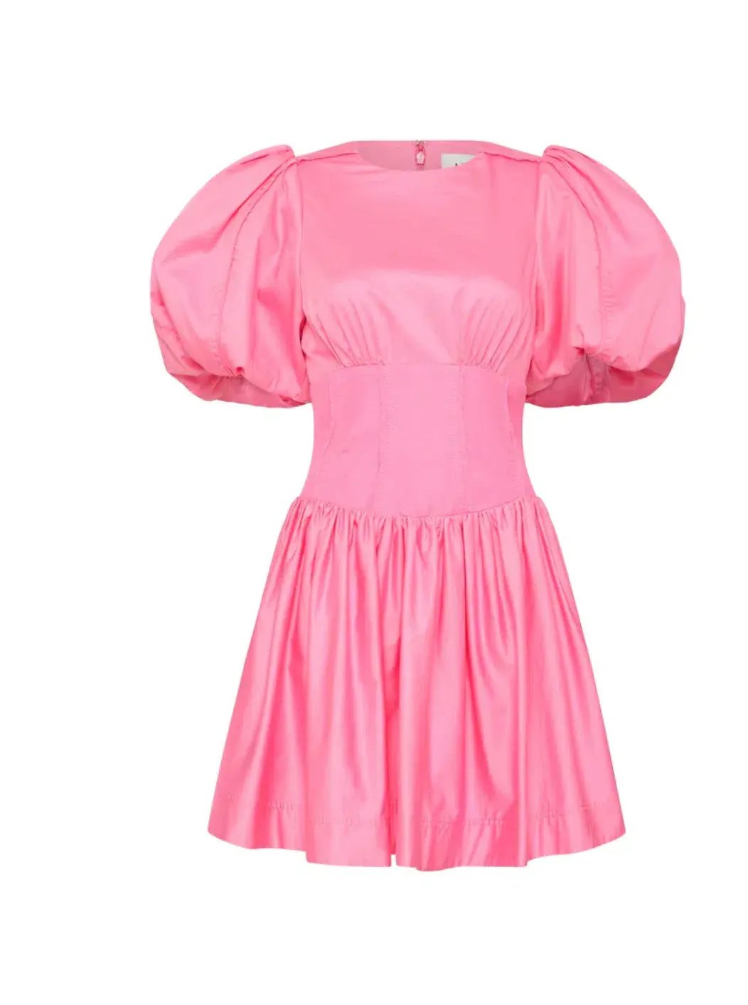 Aje Gianna Puff Sleeve Mini Dress Pink Size AU 12 photo 3
