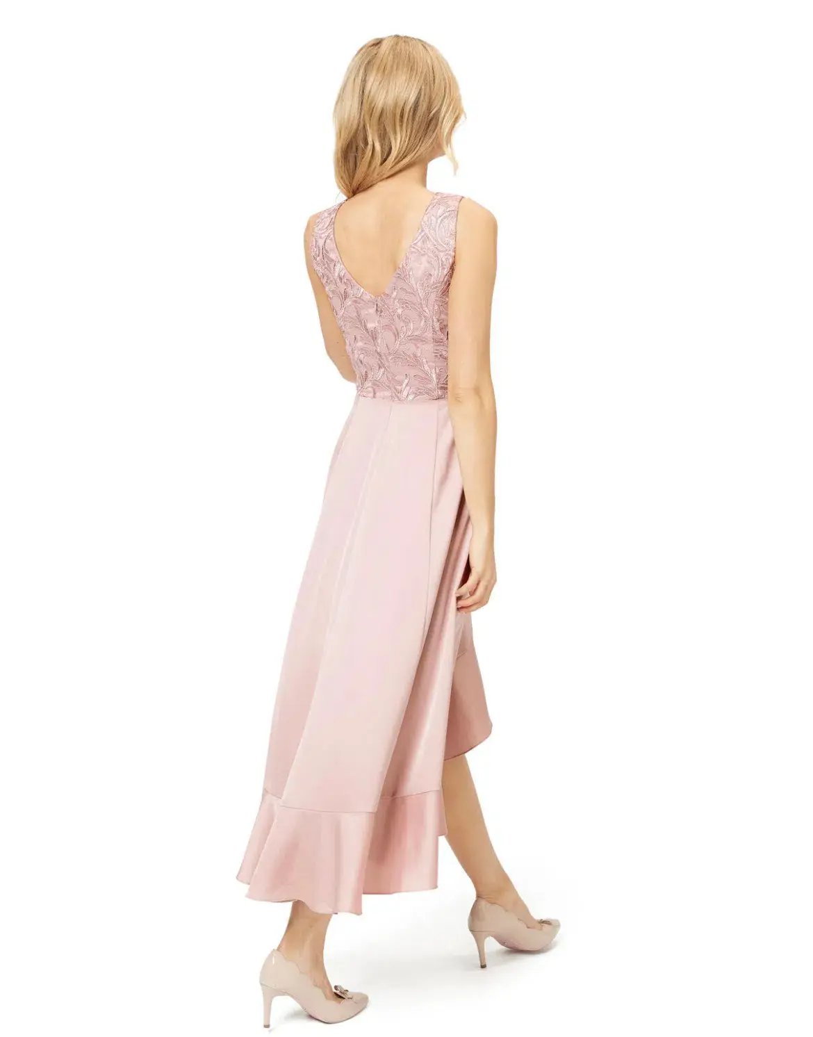 Backless Fuchsia Maxi Dress Size S photo 40