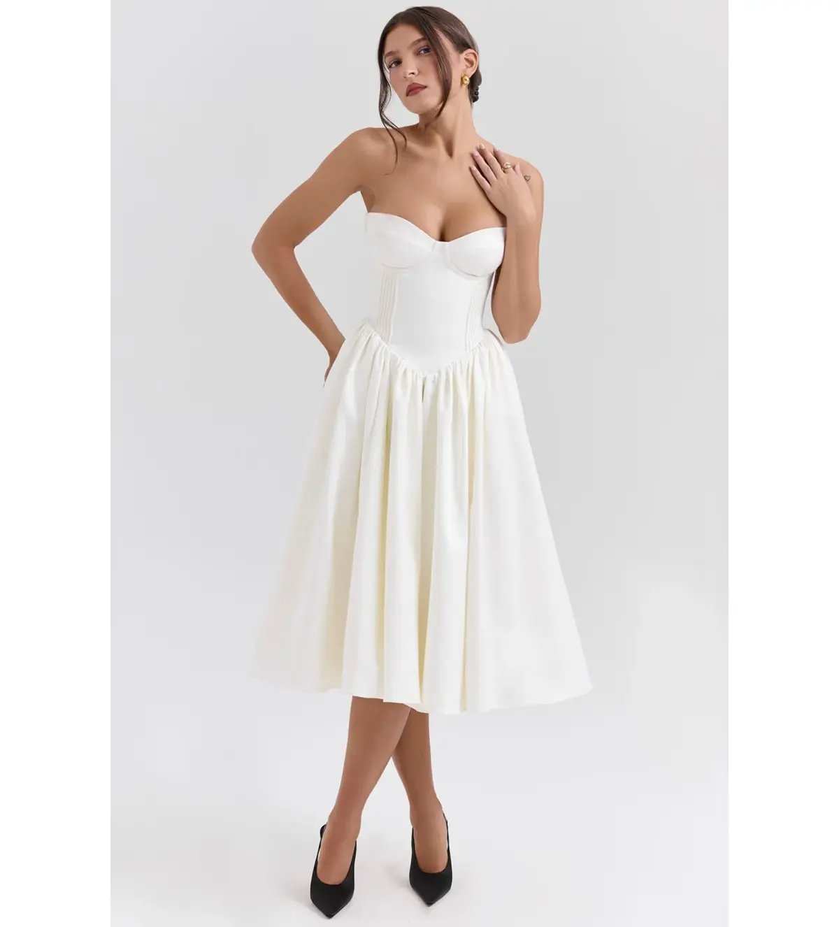 House of CB Coco dress in white  size XS/ AU 6 photo 2