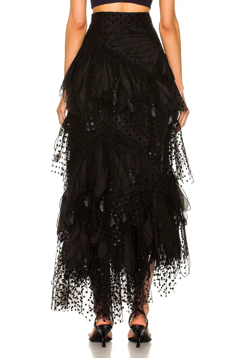 Zimmermann Rhythmic Embroidery Skirt Black Size 0/AU 8 photo 4