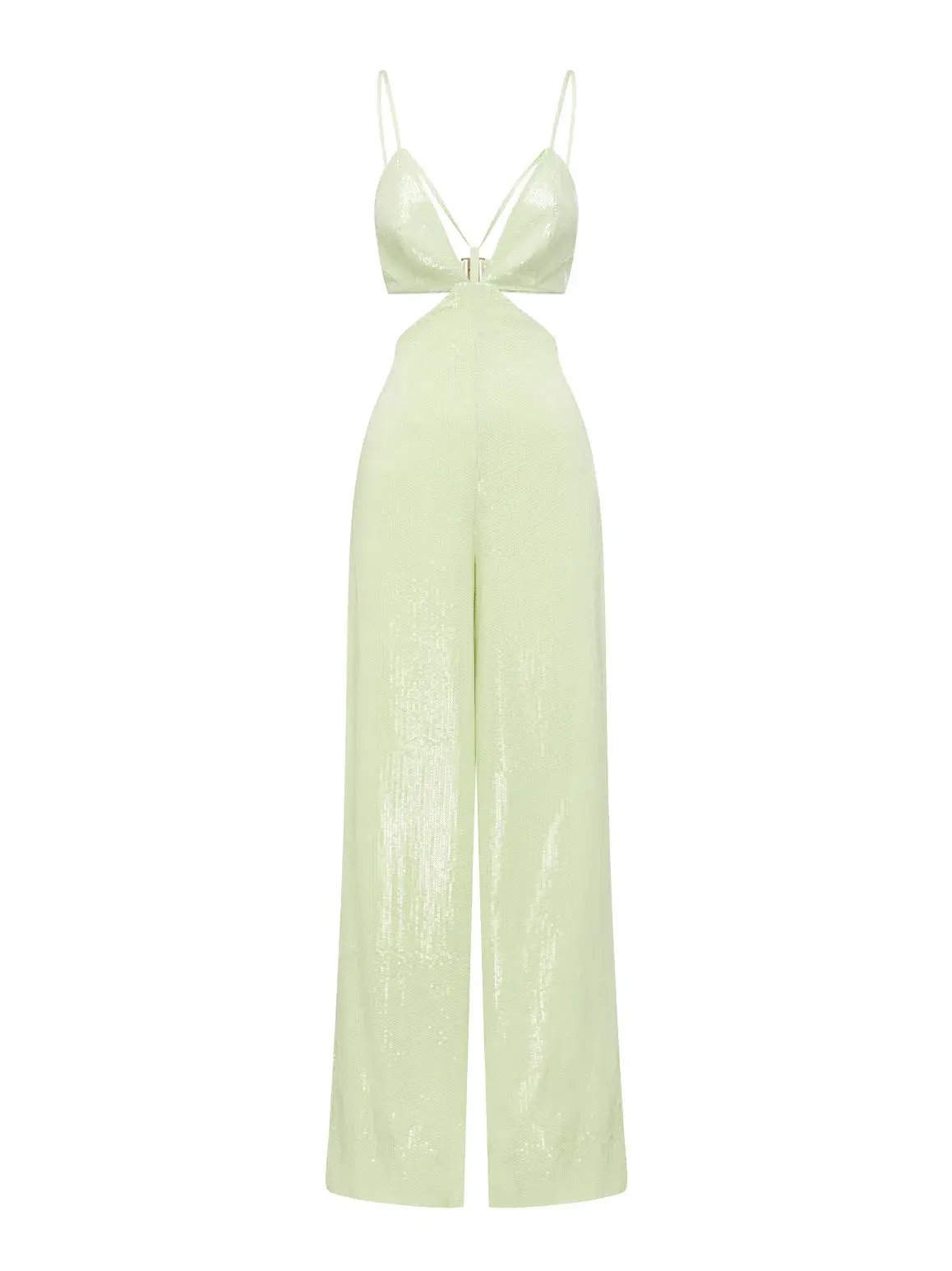 Alice McCall Night Sky Jumpsuit Lime Cream Size 10 photo 6