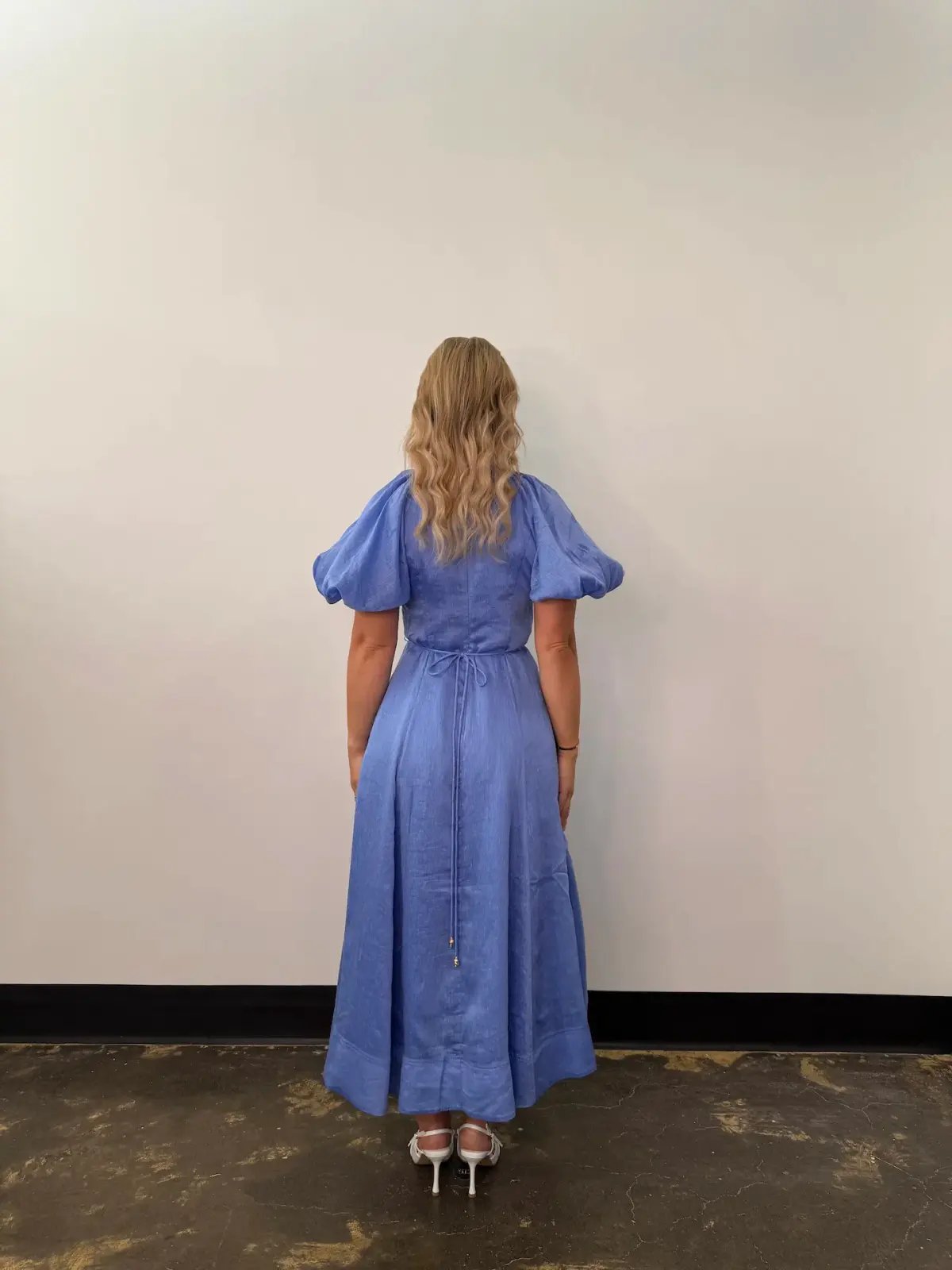 Aje Alma Midi Dress Blue Size 12 photo 3