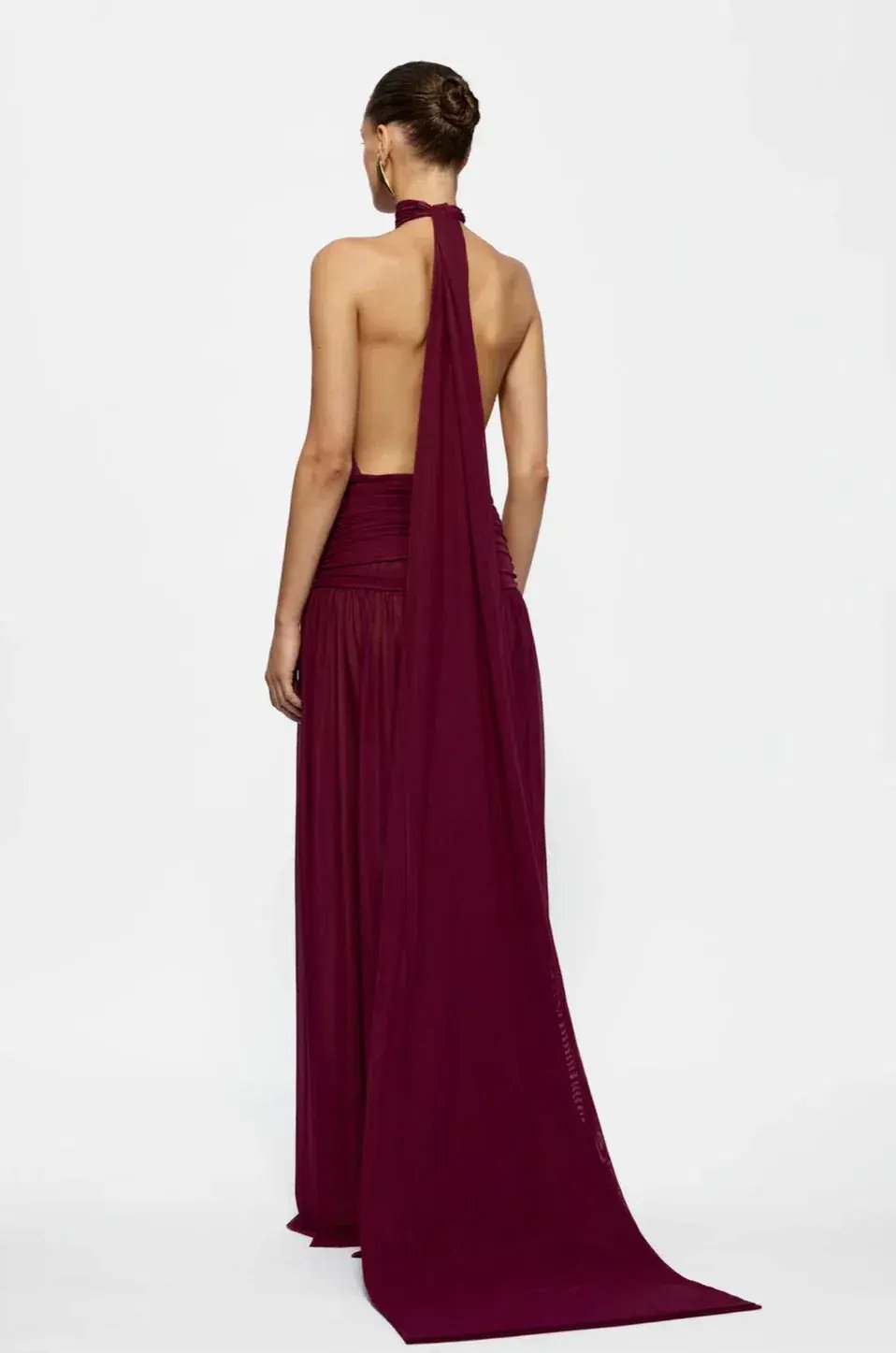 Effie Kats Verity Gown Burgundy Size 8 photo 4