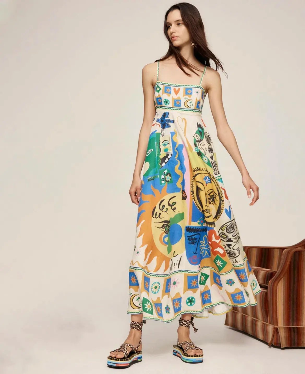 Alemais Soleil Sundress Print Size 6 photo 3